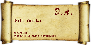 Dull Anita névjegykártya
